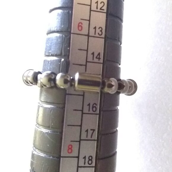 Beaded Hematite Ring Sz 7 ~ Calming Grounding Protection ~ Meditation Reiki Chi - Picture 6 of 6
